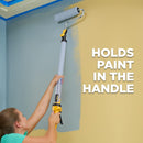 Wagner Spraytech PaintStick EZ Roller Paint Roller, Long Handle Extension Roller for Painting Interior Walls and Ceilings