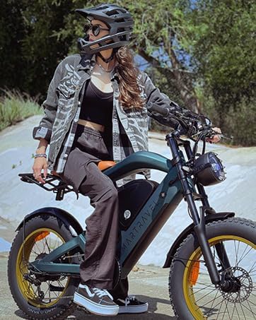 Electric Bike for Adults,GPS and APP Control Ebike,1200W Brushless Motor,48V/20Ah Removable UL&GCC Certification Battery,20"*4.0 Fat Tire,30MPH and 60Miles Range,Front/Rear Turn Signals