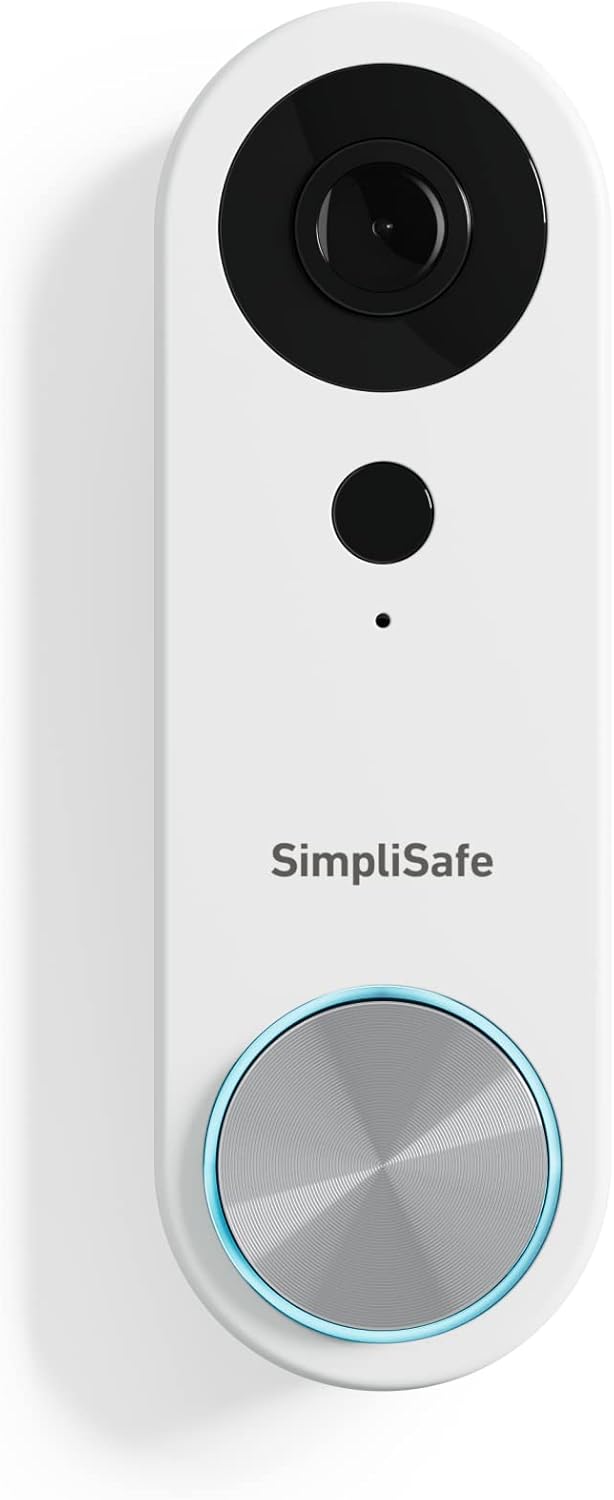 impliSafe Wired Doorbell,1080p - Compatible with SimpliSafe Home Security System - Latest Gen