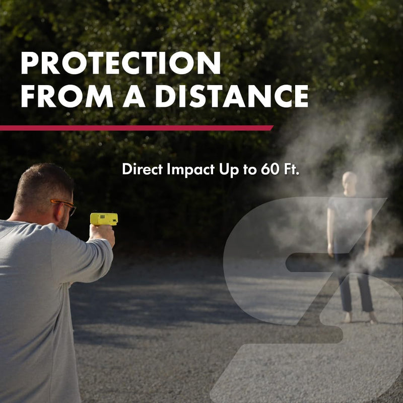 SABRE Home Defense Projectile Launcher, Large Size with (7) 0.68 Cal. Impact Projectiles, 40% More Stopping Power for Extra Home Protection, 6.89”W x 8.56”H, Holds Up to 7 projectiles
