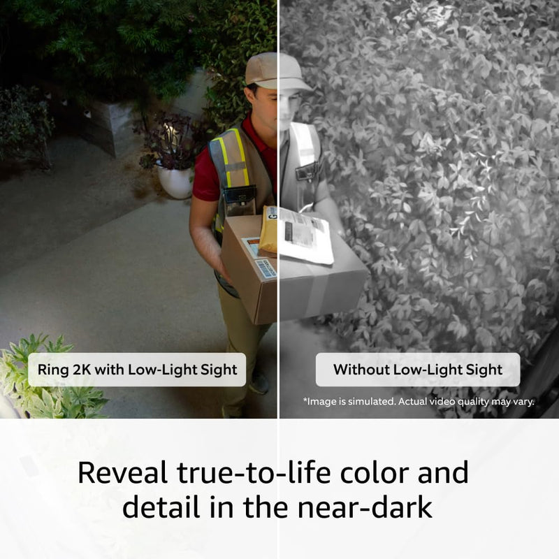 Introducing Ring Outdoor Cam Plus, Plug-In — Wide-Angle 2K Video with Ring Vision, Low-Light Sight for full-color night vision