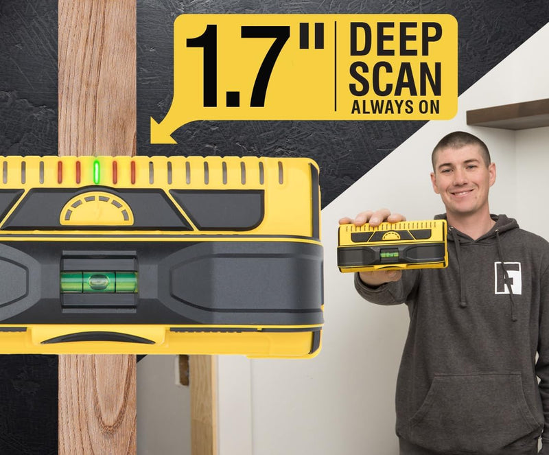 Franklin Sensors ProSensor M210 Stud Finder with 13-Sensors, Wood & Metal Stud Detector/Wall Scanner for Drywall, Live Wire Detection