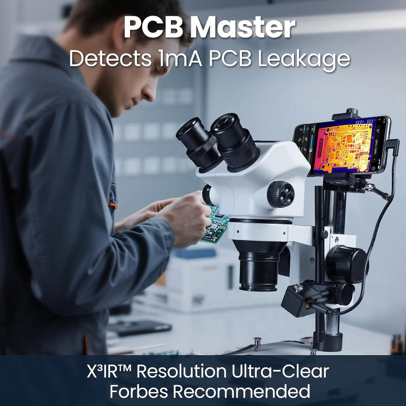 Thermal Camera for Android & iOS, P3 Thermal Imaging Camera with 512×384 X³ IR Resolution, 256×192 IR Resolution, Manual Focus Infrared Camera, 15× Zoom, -4℉ to 1112℉ Temp Range Thermal Imager