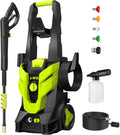 Pressure Washer, Power Washer with 4 Quick Connect Nozzles, High Pressure Cleaning Machine with Foam Cannon for Cars/Fences/Driveways/Patios/Home Cleaning, Blue