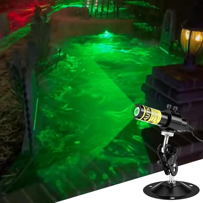 Green Laser Halloween Swamp Module Generator Halloween Projector Lights Decoration Work with Low Lying Fog Machine (Not Equipped), for Party Scary House Yard Garden Decoration