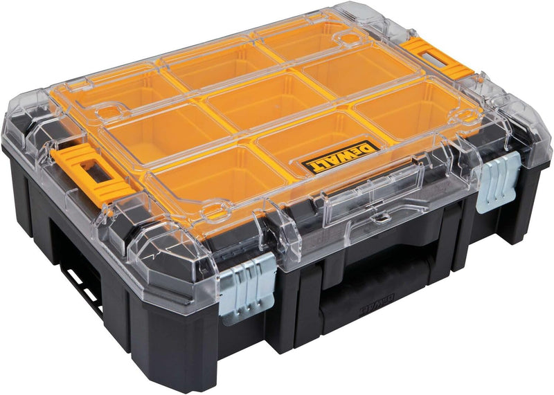 DEWALT TSTAK Tool Organizer, Small Parts and Screw Organizer Tool Box with Removable Compartments