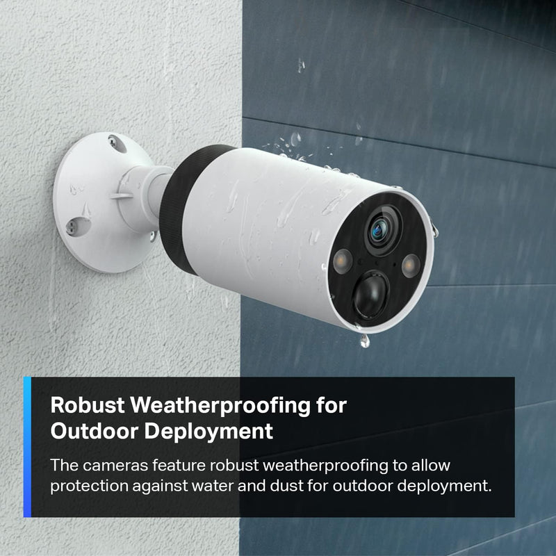 Tapo TP-Link 2K QHD Outdoor Wireless Security Camera System, Up to 180D Battery, Color Night Vision w/Starlight Sensor, Motion/Person/Pet/Vehicle Detection, Works w/Alexa &Google Home