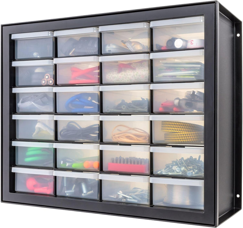 IRIS USA Screw Tool Organizer Small Parts Cabinet Chest, 44-Drawer Hardware Electronics Nuts Bolts Storage Drawers Organization Toolbox Garage Craft Business Teacher Beads Scrapbook Art Hobby - Black
