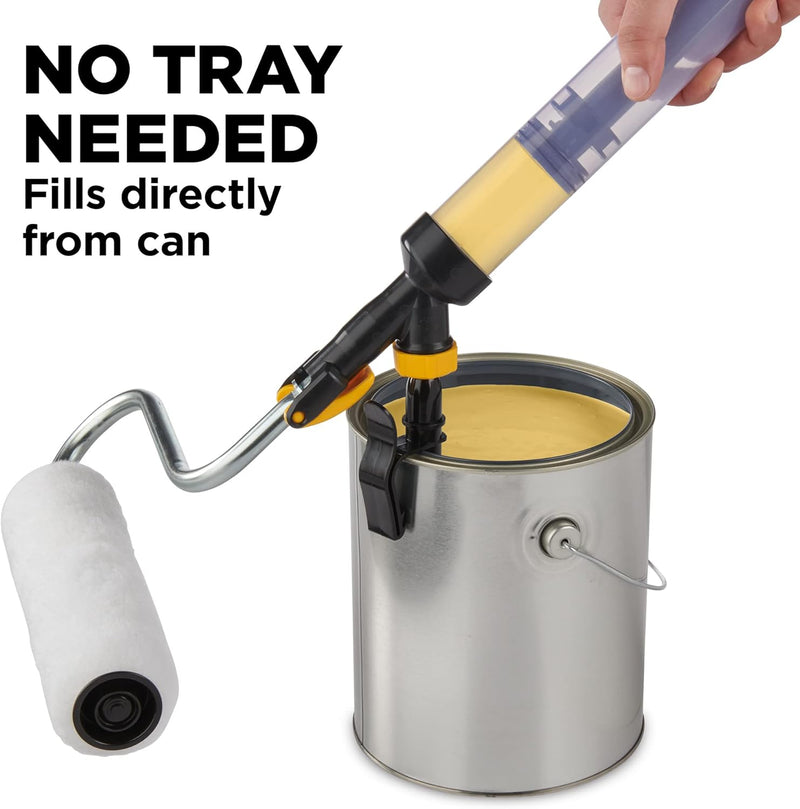 Wagner Spraytech PaintStick EZ Roller Paint Roller, Long Handle Extension Roller for Painting Interior Walls and Ceilings