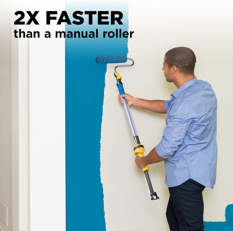 Wagner Spraytech PaintStick EZ Roller Paint Roller, Long Handle Extension Roller for Painting Interior Walls and Ceilings