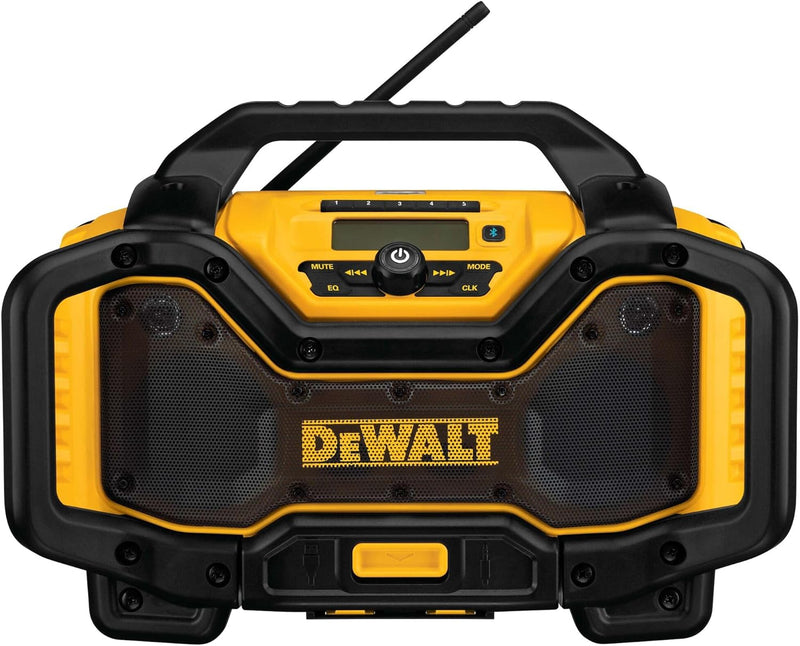 DEWALT 20V MAX Bluetooth Radio, 100 ft Range, Portable for Jobsites