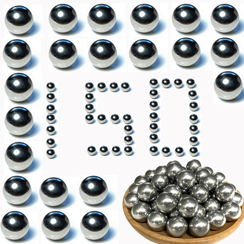 150 X 68 Caliber Aluminum Self Defense Balls, .68 Cal Alu Ammo for Byrna SD/LE Reusable Solid Projectiles 7.3 Grams for Training and Target Practice Fit for Pistelle X-68/Grimburg