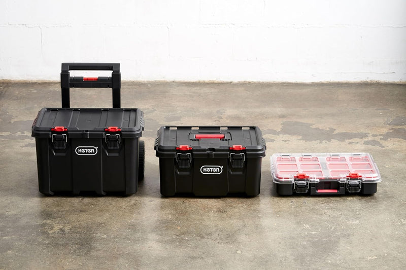 DEWALT TSTAK Tool Box, Extra Large Design, Removable Tray for Easy Access to Tools, Water and Debris Resistant