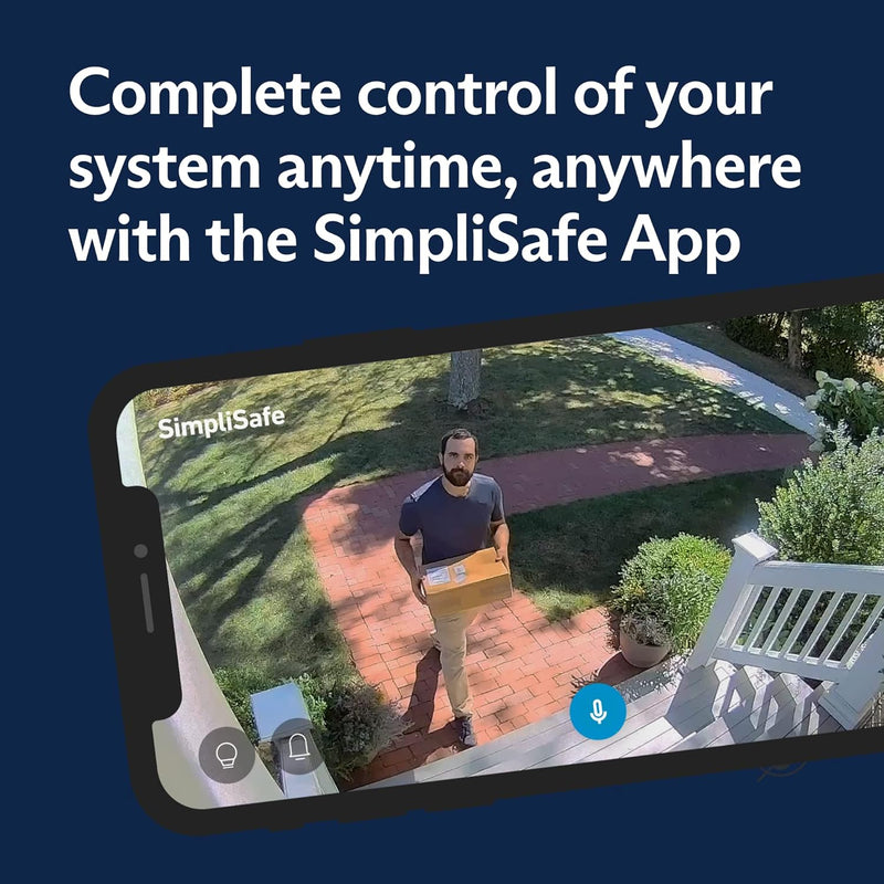 SimpliSafe 8 Piece Wireless Home Security System - Optional 24/7 Professional Monitoring - No Contract - Compatible with Alexa and Google Assistant , White