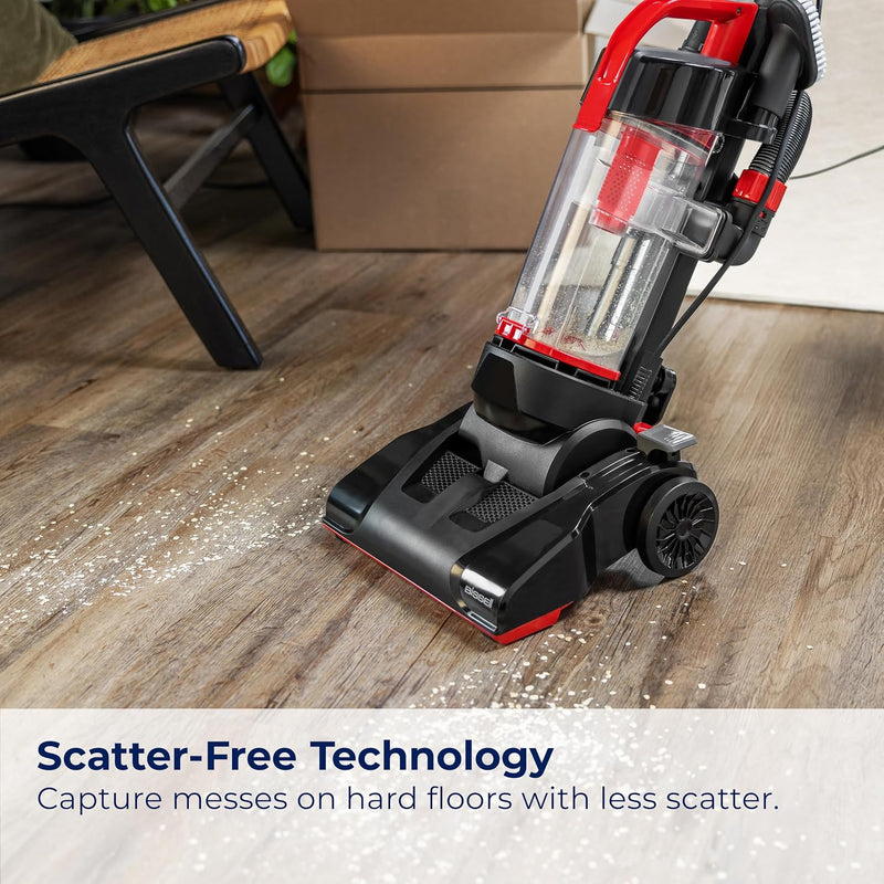 Bissell CleanView Compact Upright Vacuum, Fits in Dorm Rooms & Apartments, Lightweight with Powerful Suction and Removable Extension Wand