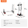 SucceBuy 400 lbs Folding Hand Truck Lightweight Dolly with Wheels Foldable Luggage Utility Cart for Warehouse Transport Moving