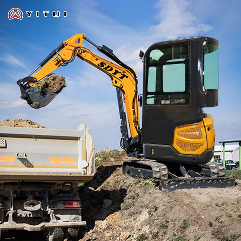 Factory Price Small Excavator 1.2 Ton Of Small Digger EPA Euro 5 Engine Customized Orchard Small Excavator Cheap Price
