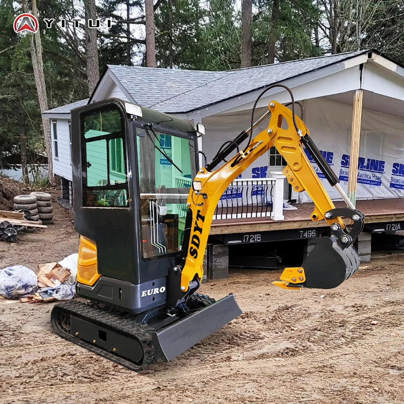 Factory Price Small Excavator 1.2 Ton Of Small Digger EPA Euro 5 Engine Customized Orchard Small Excavator Cheap Price