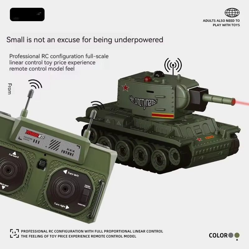 Mini Scale RC Battle Tanks - Safe Infrared Combat System with Rotation, Parent-Child Interactive Military Toys for Boys