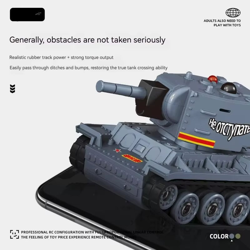 Mini Scale RC Battle Tanks - Safe Infrared Combat System with Rotation, Parent-Child Interactive Military Toys for Boys