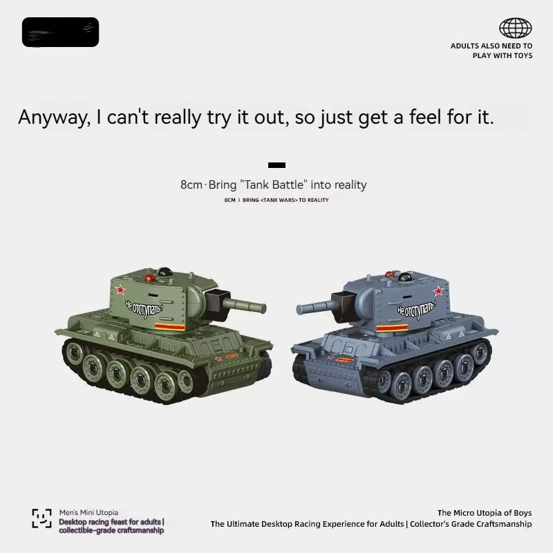Mini Scale RC Battle Tanks - Safe Infrared Combat System with Rotation, Parent-Child Interactive Military Toys for Boys